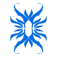 azul cor étnico mandala padrão Projeto ilustração. perfeito para logotipos, ícones, adesivos, tatuagens, Projeto elementos para sites, anúncios e mais. png