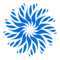 blauw kleur etnisch mandala patroon ontwerp illustratie. perfect voor logo's, pictogrammen, stickers, tatoeages, ontwerp elementen voor websites, advertenties en meer. png