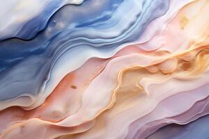 abstract background with fluid marble textures in soft pastel tones Generative AI photo