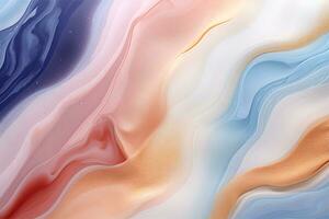 abstract background with fluid marble textures in soft pastel tones Generative AI photo