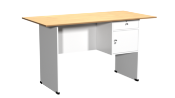 3d rendering of office desk collection, suitable for selling interior assets png