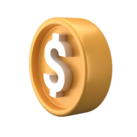 3d rendering of coins with different styles perspective, suitable for financial assets, 3d icons set png