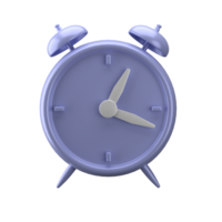 3d rendering of clock and hourglass icon, fit for design assets of business or finance, purple icon, 3d icons set png