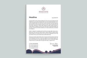 Professional letterhead mockup vector