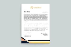 Modern professional letterhead design vector