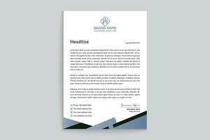 Corporate letterhead template vector