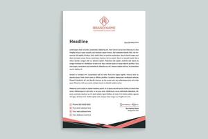 Professional letterhead mockup vector