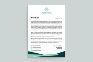 Professional letterhead mockup vector