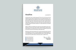 Corporate letterhead template vector