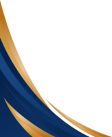 azul e ouro gradiente abstrato fronteira para o negócio ou certificado png
