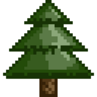 píxel estilo pino árbol png