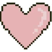 Pixel Stil Rosa Herz png