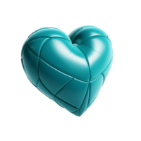 The Hearts - The Blue Leather Heart -  Ai generated - Generative AI png