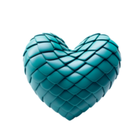 de hjärtan - de blå läder hjärta - ai genererad - generativ ai png
