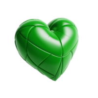 The Hearts -The Green Leather Heart - Ai generated - Generative AI png