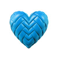 The Hearts - The Blue Leather Heart -  Ai generated - Generative AI png