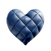 The Hearts - The Blue Leather Heart -  Ai generated - Generative AI png