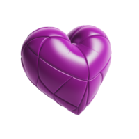 The Hearts - The Purple Leather Heart -  Ai generated - Generative AI png