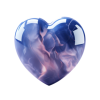 The Hearts - The Indigo Blue Heart - Ai generated - Generative AI png