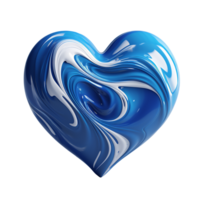 The Hearts - Blue Heart - Ai generated - Generative AI png