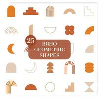 Boho Geometric Shapes vector