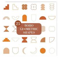 Boho Geometric Shapes vector