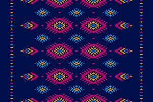 Ethnic ikat seamless pattern in tribal. Aztec geometric ethnic ornament print. Ikat pattern style. vector