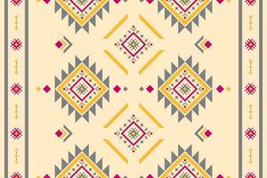 Carpet tribal pattern art. Geometric ethnic seamless pattern traditional. American, Mexican style. vector