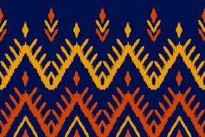 Abstract ethnic pattern art. Ikat seamless pattern traditional. American, Mexican style. vector