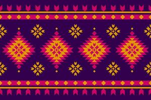 Carpet tribal pattern art. Geometric ethnic seamless pattern traditional. American, Mexican style. vector