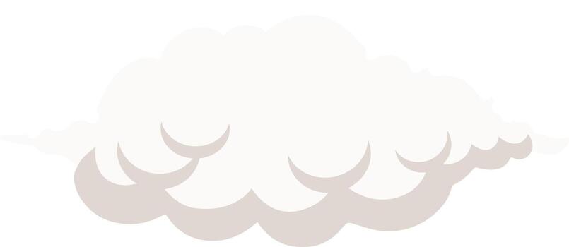 White Cloud Element vector