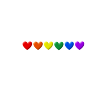 heart rainbow pride png