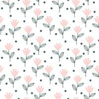 Seamless floral pattern for fabric, poster or wallpaper. vector background