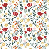 Seamless floral pattern for fabric, poster or wallpaper. vector background