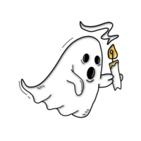 Ghost funny flying png