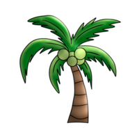Cocoanut tree cartoon png