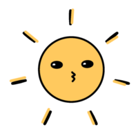 de zon in zomer png