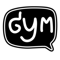 Gym message bulle png
