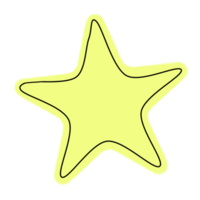 Cute Yellow star png