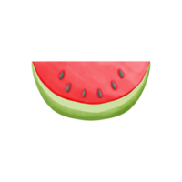 vattenmelon isolerat på transparent bakgrund png