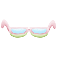 Wassermelone Brille isoliert auf transparent Hintergrund png