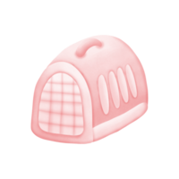 a pink cat house with outlets  isolated on transparent background png