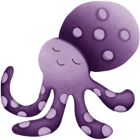 een Octopus geïsoleerd Aan transparant achtergrond png