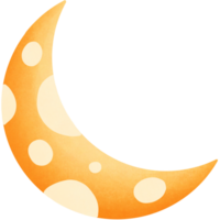 The moon isolated on transparent background png