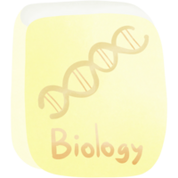 Biology book isolated on transparent background png