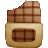 cioccolato bar con un' pezzo mancante png