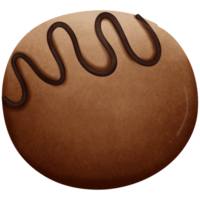 chocola bal geïsoleerd Aan transparant achtergrond png