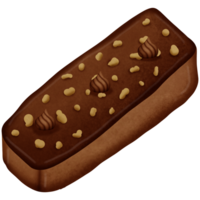 Chocolate wafer isolated on transparent background png