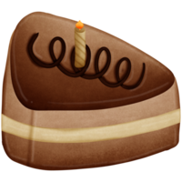 chocolate pastel aislado en transparente antecedentes png