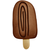 Chocolate ice cream isolated on transparent background png